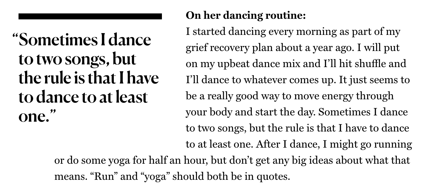 the amazing and soothing power of solo dance parties